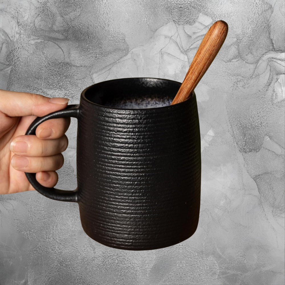 Cozy Minimalist Ceramic Mug Warm Coffee Cup For Calm Mornings Rustic Home