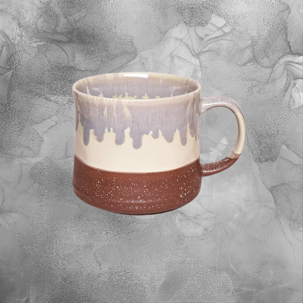 Handmade Ceramic Mug Cozy Drip Glaze Coffee Cup For Slow Mornings Warm Home