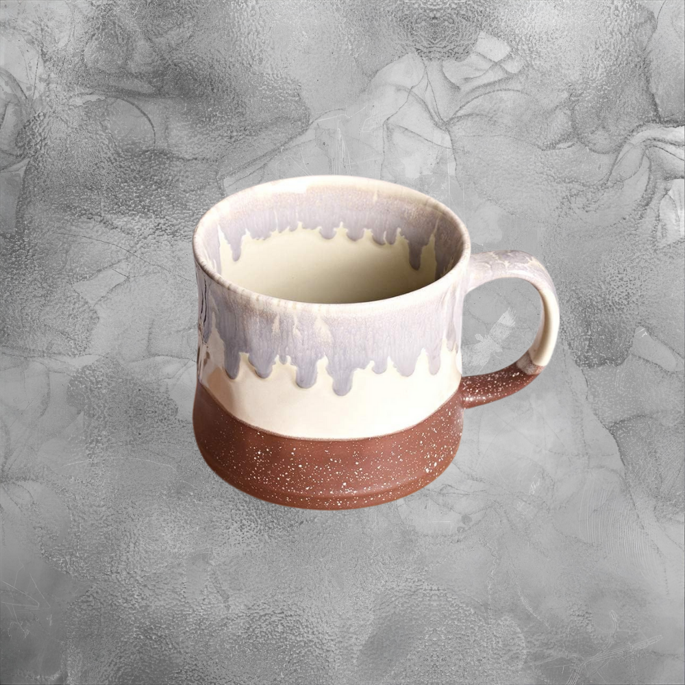 Handmade Ceramic Mug Cozy Drip Glaze Coffee Cup For Slow Mornings Warm Home