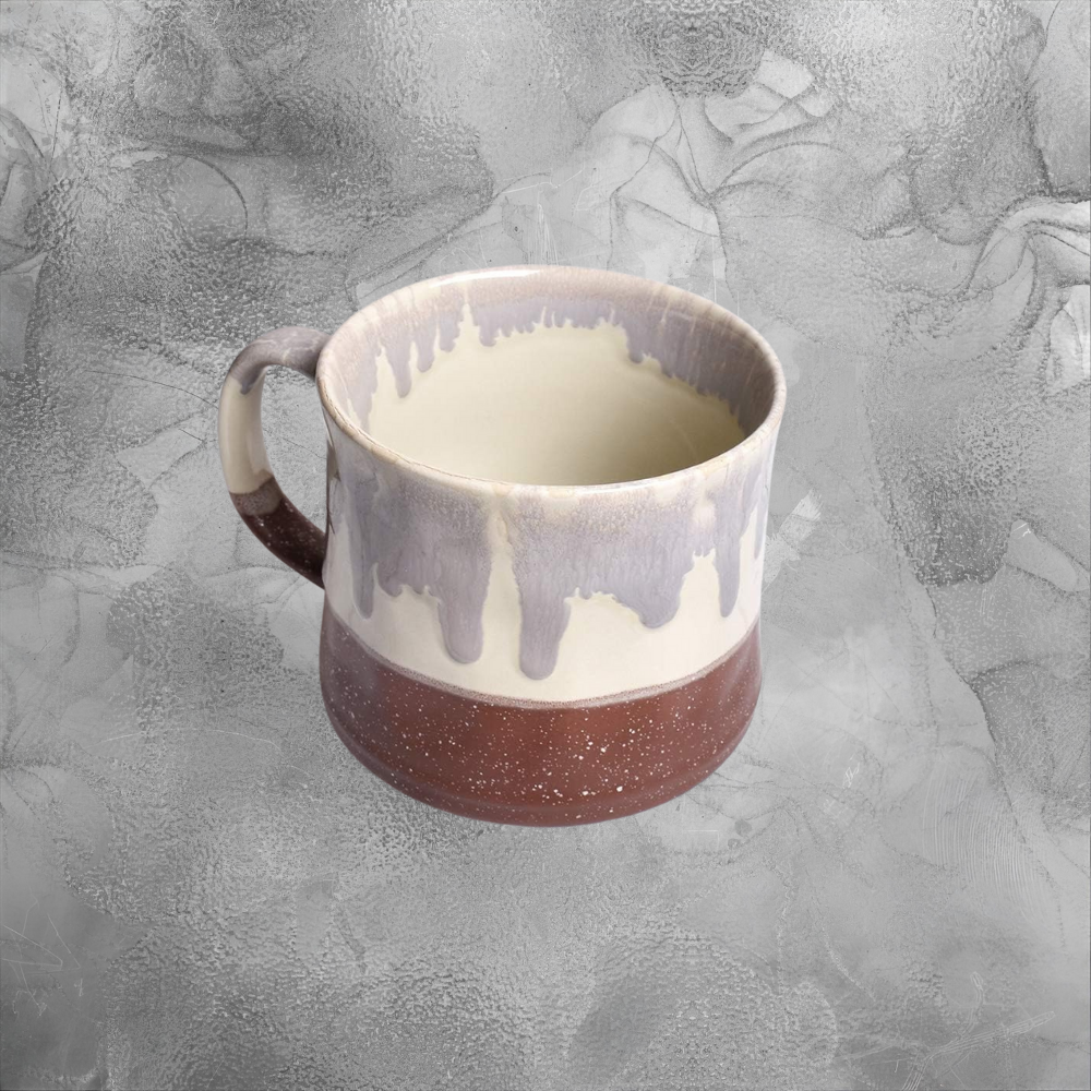 Handmade Ceramic Mug Cozy Drip Glaze Coffee Cup For Slow Mornings Warm Home