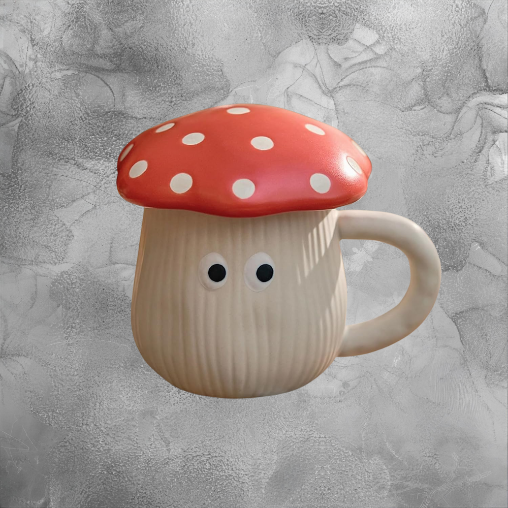 Mushroom Cottage Mug Whimsical Cozy Gift For Nature Lovers And Calm Mornings