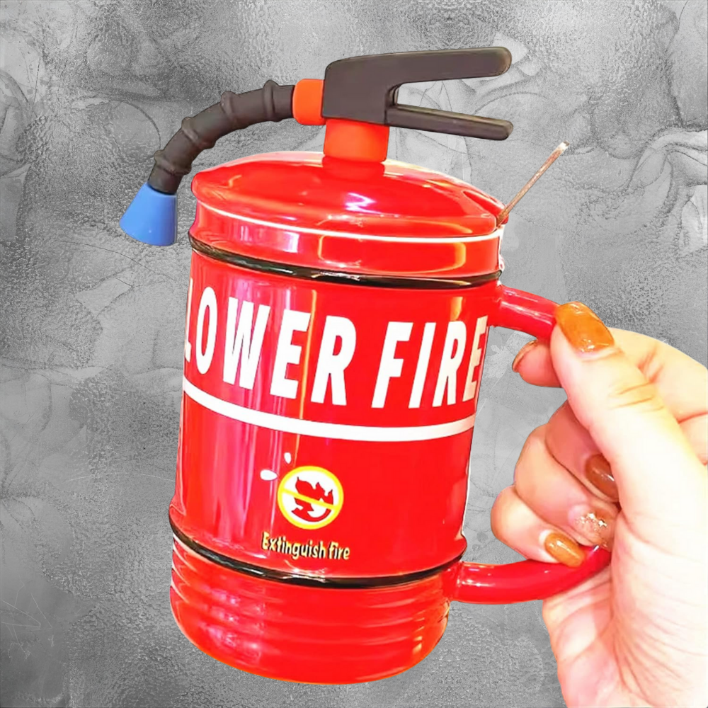 Fire Extinguisher Mug Funny Gift For Coffee Lovers Cozy Everyday Cup