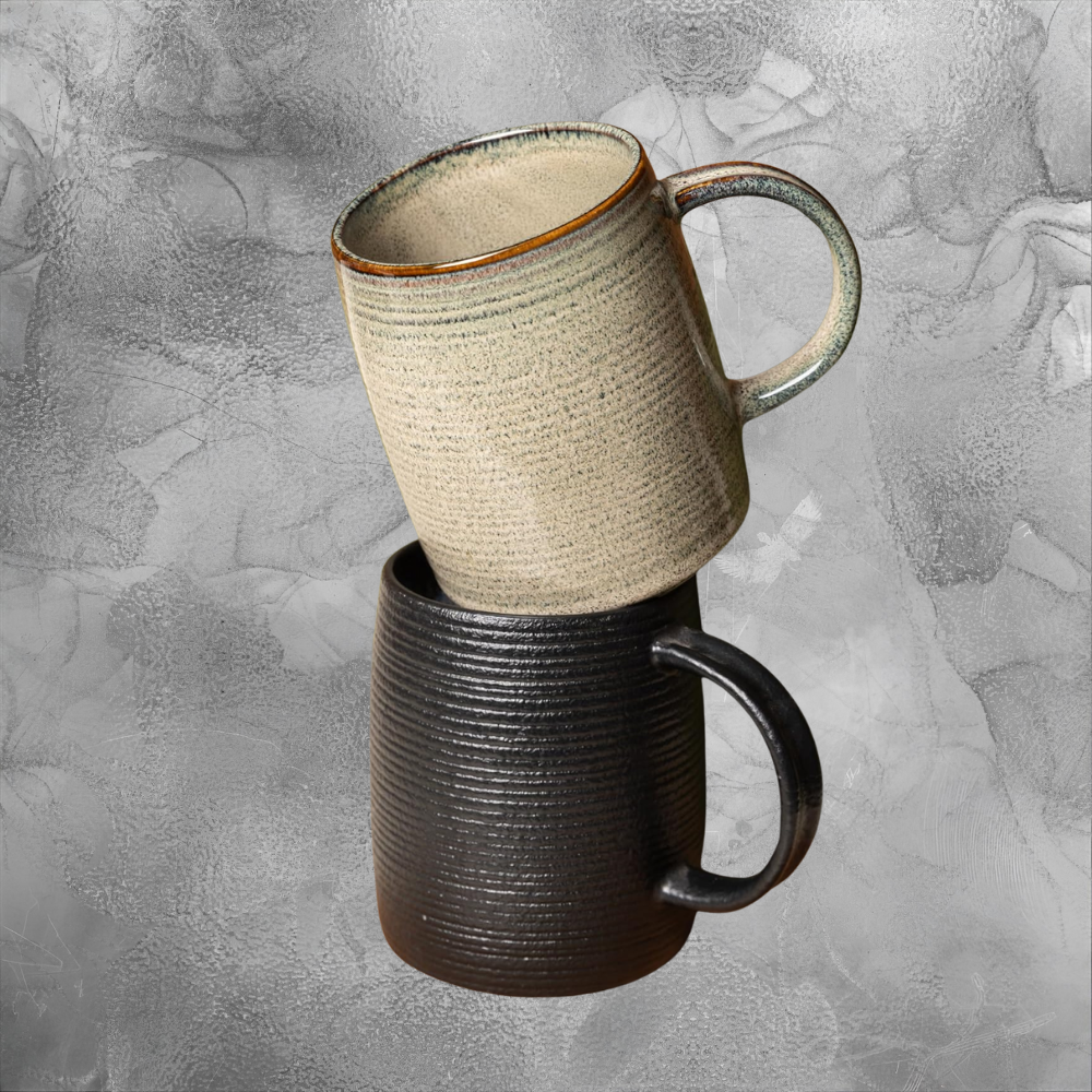 Cozy Minimalist Ceramic Mug Warm Coffee Cup For Calm Mornings Rustic Home